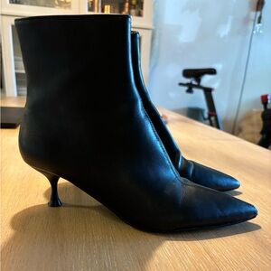 Zara New Black Kitten Heel